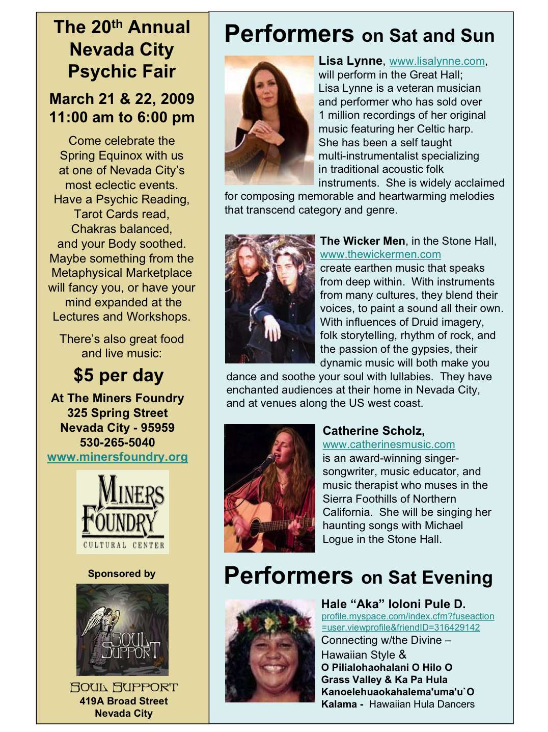 The lineup in the Stone Hall